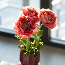 Produkt Sztuczny ranunculus jako bukiet do eleganckiej i łatwej w pielęgnacji dekoracji, 51 cm, 3 szt.