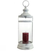 Produkt Latarnia Deco Latarnia Shabby Chic Biały Metal Ø15cm W46cm