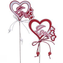 Produkt Wtyczka kwiatowa ozdobna „Love” Walentynki 25,5cm 16 szt