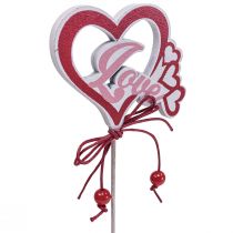 Produkt Wtyczka kwiatowa ozdobna „Love” Walentynki 25,5cm 16 szt