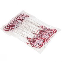 Produkt Wtyczka kwiatowa ozdobna „Love” Walentynki 25,5cm 16 szt