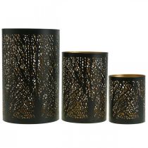 Produkt Metalowy świecznik na tealight Lantern Forest Ø8/10/13cm zestaw 3 sztuk