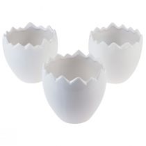 Produkt Doniczka ceramiczna z białkiem jajka Ø11,5cm W11,5cm 3 szt