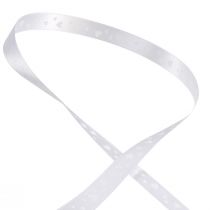 Produkt Wstążka prezentowa biała wstążka ślubna wstążka ozdobna 15mm 20m