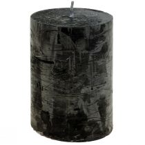 Produkt Świece czarne Świece stojące w jednolitym kolorze 60x80mm 4szt