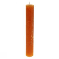 Świece Dark Orange Solid Sunset 34x240mm 4szt