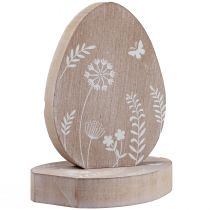 Produkt Dekoracja stołu Pisanka drewniana dekoracja drewniana podstawka na jajka 14,5cm 3szt