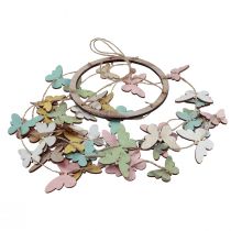 Produkt Dekoracja dzwonka wietrznego motyle dekoracja okna drewno Ø15cm 55cm