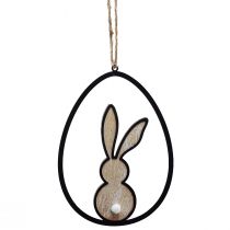 Produkt Dekoracja zajączka wielkanocnego do zawieszenia Dekoracja wielkanocna drewniana 13cm 4szt