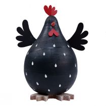 Produkt Dekoracyjny kurczak czarny, drewniany, kura, dekoracja wielkanocna, drewniany, wys. 13cm