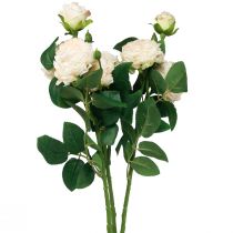 Produkt Sztuczne Róże Kremowe Sztuczne Róże Dry Look 53cm 3 szt