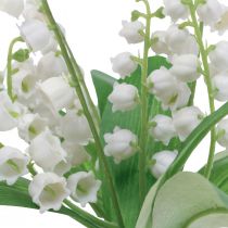 Produkt Dekoracyjne kwiaty sztuczne konwalia biała wiosna 31cm 3szt