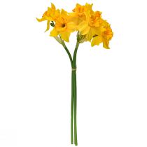Produkt Żonkile dekoracja kwiaty sztuczne żonkile żółte 38cm 3 szt