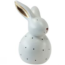 Produkt Zając wielkanocny figurki dekoracyjne króliki w kropki 17cm 2szt