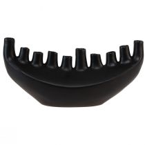 Produkt Wazon Ceramiczny Statek Dekoracja stołu Czarny Abstrakcyjny Nowoczesny H15cm