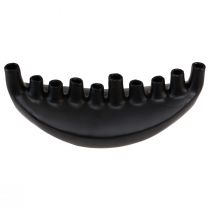 Produkt Wazon Ceramiczny Statek Dekoracja stołu Czarny Abstrakcyjny Nowoczesny H15cm