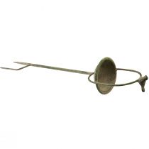 Produkt Dekoracyjny napój dla ptaka w kolorze zielonym antyczny z szpikulcem Ø11cm W55cm