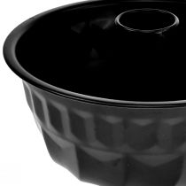 Produkt Forma do ciasta czarna dekoracyjna do kuchni, forma Bundt, metalowa, Ø23cm