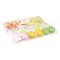 Produkt Pisanki dekoracyjne korki kwiatowe korki dekoracyjne kolorowe 6cm 12 szt