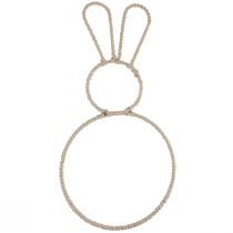 Produkt Zając wielkanocny pętelka naturalna dekoracja wielkanocna zajączek 20×40cm 4 szt