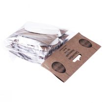 Produkt Pisanki do zawieszenia plastry miodu białe pomarańczowe 8cm 6 szt