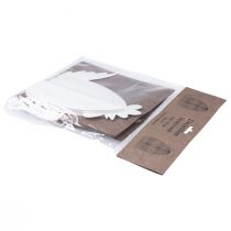 Produkt Dekoracja Kurczak Biały Pomarańczowy Plaster Miodu Figurki Wielkanoc 19×12×20cm 2 szt