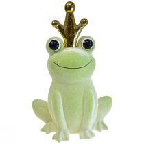 Produkt Dekoracyjna żaba z dekoracją księcia żaby koronnej jasnozieloną 40,5cm