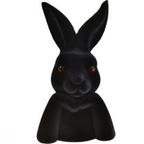 Produkt Popiersie króliczka myślącego, czarnego flokowanego Wielkanocnego 16,5×13×27cm
