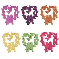 Produkt Dekoracja rozproszona ptasie drewno serce dekoracja stołu kolor 3,5/1,5cm 72 szt