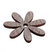 Produkt Dekoracja rozproszona drewno kwiaty dekoracja stołu naturalna biel Ø4cm 72 szt