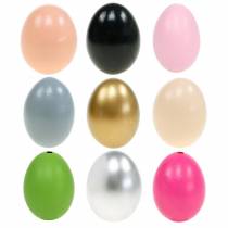 Jajka kurze jajka dmuchane Dekoracja wielkanocna różne kolory 10 sztuk