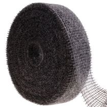 Produkt Wstążka jutowa siatka dekoracyjna wstążka jutowa brązowo-szarobrązowa 5cm 40m