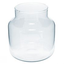 Produkt Szklany wazon Okrągły wazon na kwiaty Duży 100% szkło z recyklingu H20 Ø17cm