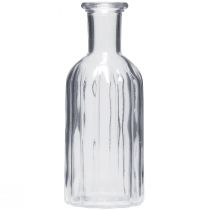Wazon z butelką Wazon szklany wysoki wazon przezroczysty Ø7,5 cm W19,5 cm