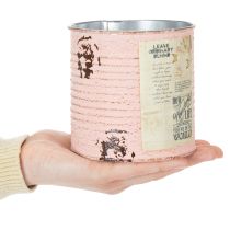 Produkt Doniczka dekoracyjna łosoś metalowa dekoracja letnia Ø11cm wys.10,5cm