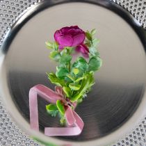 Produkt Spinki ślubne transparentne/srebrne 5 cm 50 szt.