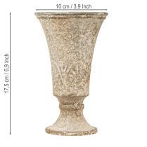 Produkt Kielich Metalowy Dekoracja Filiżanka Antyczny Design Ø11cm H17.5cm