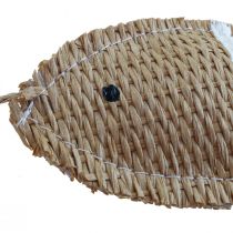 Dekoracja wisząca deco rybka do powieszenia dekoracja marynistyczna w paski 14,5×6cm