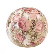 Produkt Kula ceramiczna z różyczkami, ceramika dekoracyjna Ø9,5cm