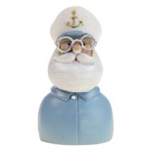 Dekoracja marynistyczna postać kapitana w okularach dekoracja letnia wys. 11,5 cm