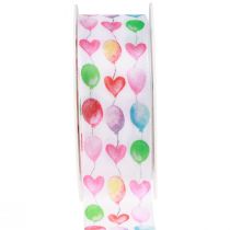 Produkt Wstążka prezentowa kolorowe balony dekoracja urodzinowa 40mm 15m
