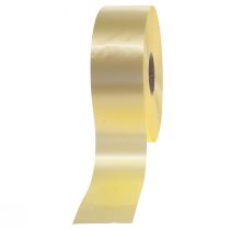Produkt Wstążka prezentowa do curlingu Wstążka prezentowa z kokardą jasnożółta 50mm 100m