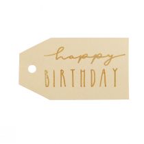 Produkt Etykiety na prezenty papierowe Happy Birthday 4×7cm 24 szt