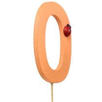Produkt Zatyczki numeryczne urodziny 0 zatyczki kwiatowe drewniane 27,5cm 16 szt