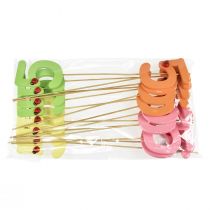 Produkt Zatyczki numeryczne urodziny 5 zatyczek kwiatowych drewniane 27,5cm 16 szt