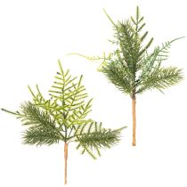 Produkt Sztuczna gałązka jodły do dekoracji świątecznych, 22 cm, 2 szt.