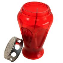 Produkt Znicze nagrobne czerwone krople znicze żałobne Ø9cm H17cm 4 szt