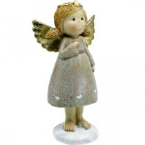 Dekoracja adwentowa, anioł stróż, anioł bożonarodzeniowy, figura anioła wys.24cm