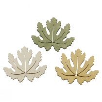 Produkt Dekoracja stołu jesienna dekoracja rozproszona dekoracja drewniana liść klonu 4cm 72 szt