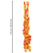 Produkt Sztuczna girlanda z liści klonu, jesienna dekoracja, 170 cm